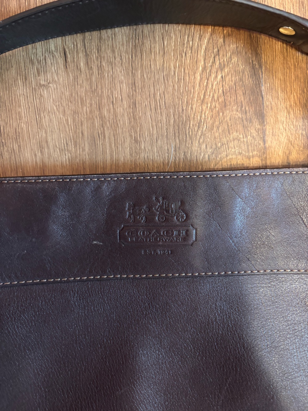 Coach Zoe Leather Hobo Bag Brown - Picture 2 of 11